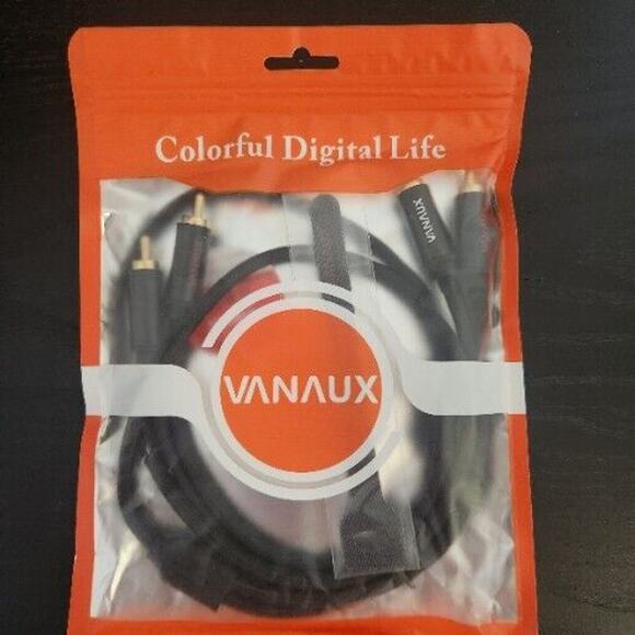 VANAUX RCA Cable, 2RCA Male to 2RCA‎ Male Stereo Audio Cable (3.3 ft) - Picture 1 of 3